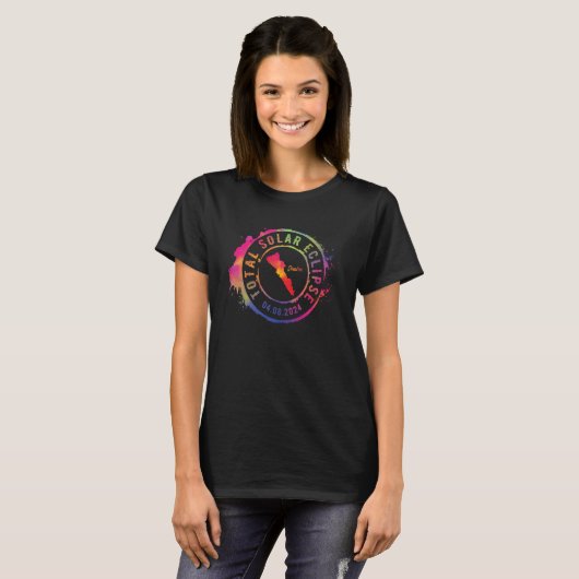 Total Solar Eclipse 2024 Mexico Sinaloa Totality C Tシャツ (正面フル)