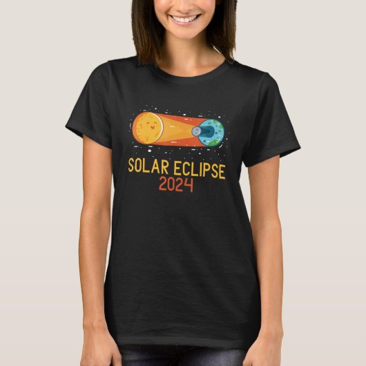 Total Solar Eclipse 2024 Tシャツ (正面)