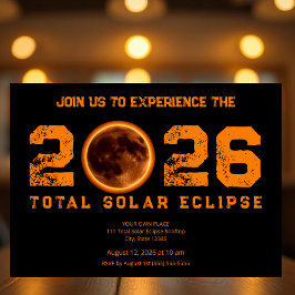 Total Solar Eclipse 2026 招待状