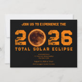 Total Solar Eclipse 2026 招待状 (正面)