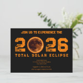 Total Solar Eclipse 2026 招待状 (スタンド正面)