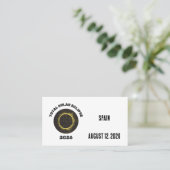 Total Solar Eclipse 2026 Custom Business Cards 名刺 (スタンド正面)