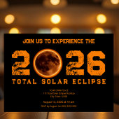 Total Solar Eclipse 2026 Event チラシ