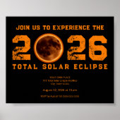 Total Solar Eclipse 2026 Event ポスター (正面)