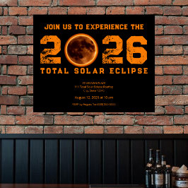 Total Solar Eclipse 2026 Event ポスター