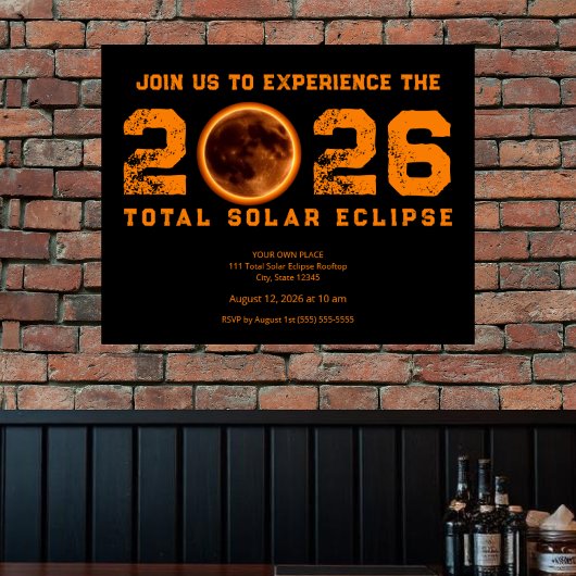 Total Solar Eclipse 2026 Event ポスター