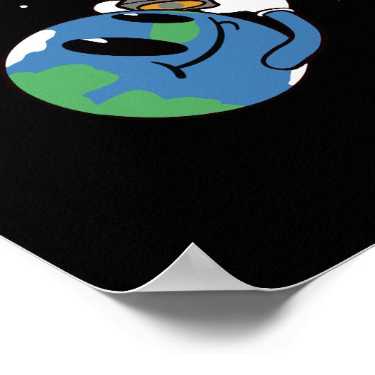 Total Solar Eclipse 2026 Greenland Photobomb ポスター (角)