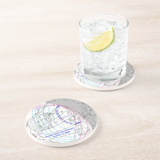 Total Solar Eclipse 2026 Map コースター (側面)