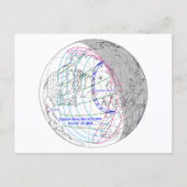 Total Solar Eclipse 2026 Map ポストカード (正面)