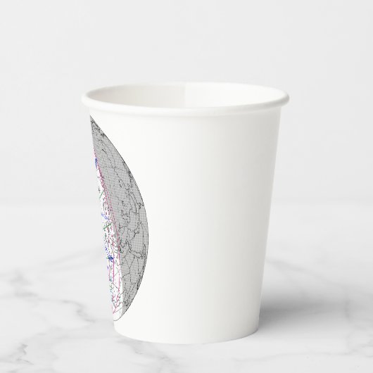 Total Solar Eclipse 2026 Map 紙コップ (左)