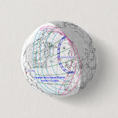 Total Solar Eclipse 2026 Map 缶バッジ (正面)