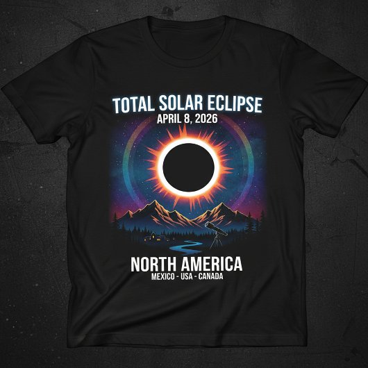 Total Solar Eclipse 2026 - North America Souvenir Tシャツ