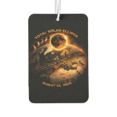 Total Solar Eclipse 2026- Path of Totality カーエアーフレッシュナー (裏面)