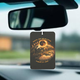 Total Solar Eclipse 2026- Path of Totality カーエアーフレッシュナー