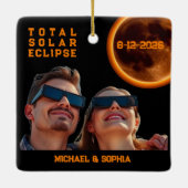 Total Solar Eclipse 2026 Souvenir セラミックオーナメント (裏面)