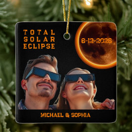 Total Solar Eclipse 2026 Souvenir セラミックオーナメント