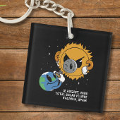 Total Solar Eclipse 2026 Spain Photobomb キーホルダー