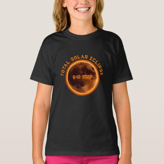 Total Solar Eclipse 2026 Tシャツ (正面)