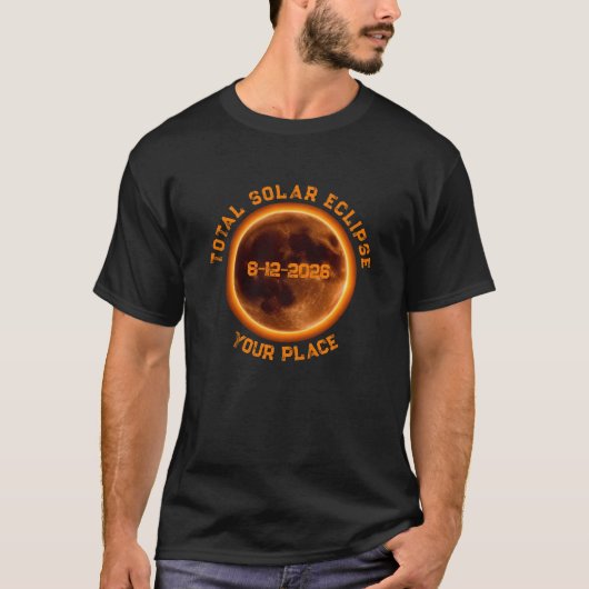 Total Solar Eclipse 2026 Tシャツ (正面)