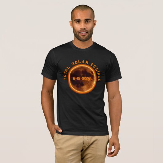 Total Solar Eclipse 2026 Tシャツ (正面フル)