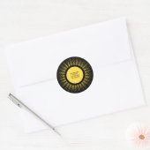 Total solar eclipse 2026 your name personalized ラウンドシール (封筒)