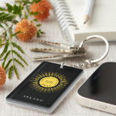 Total solar eclipse 2026 your text personalized キーホルダー (正面右)