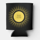 Total solar eclipse 2026 your text personalized 缶クーラー (正面)