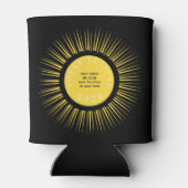 Total solar eclipse 2026 your text personalized 缶クーラー (裏面)