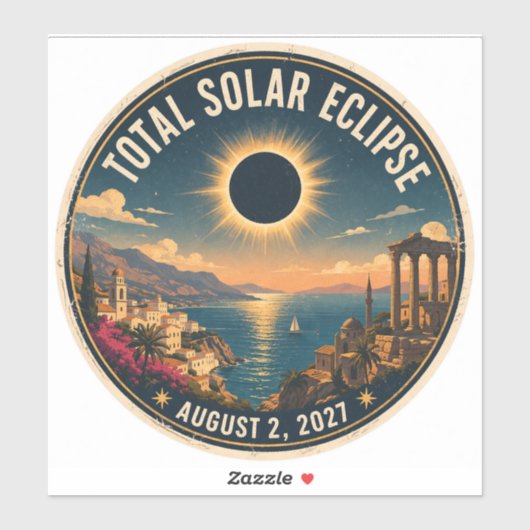 Total Solar Eclipse 2027  シール (シート)