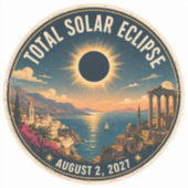 Total Solar Eclipse 2027  シール (正面)