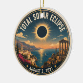 Total Solar Eclipse 2027  セラミックオーナメント (左)