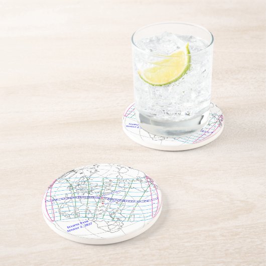 Total Solar Eclipse 2027 Map コースター (側面)