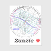 Total Solar Eclipse 2027 Map シール (シート)