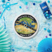 Total Solar Eclipse 2027 Map ペーパープレート (パーティー)