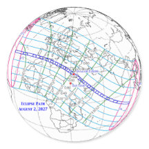 Total Solar Eclipse 2027 Map