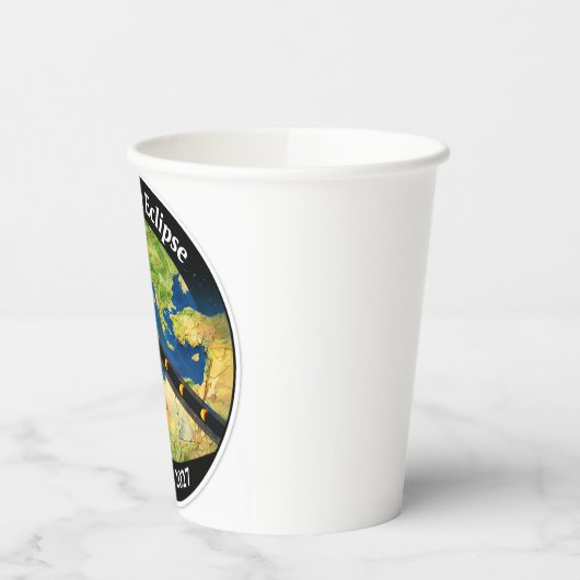 Total Solar Eclipse 2027 Map 紙コップ (左)