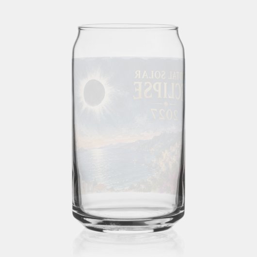 Total Solar Eclipse 2027 Mediterranean  ガラス缶 (正面)