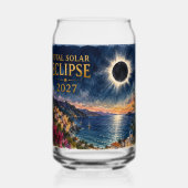 Total Solar Eclipse 2027 Mediterranean  ガラス缶 (裏面)