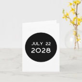 Total Solar Eclipse 2028 New Zealand _1  カード (黄色い花)