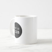 Total Solar Eclipse 2028 New Zealand _1 コーヒーマグカップ (正面左)