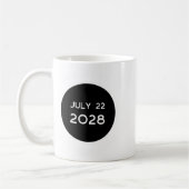 Total Solar Eclipse 2028 New Zealand _1 コーヒーマグカップ (左)