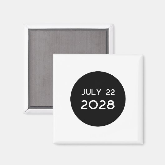 Total Solar Eclipse 2028 New Zealand _1 マグネット (正面/裏面)