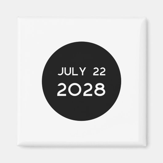 Total Solar Eclipse 2028 New Zealand _1  マグネット (正面)