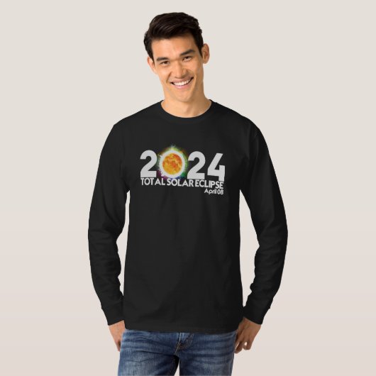 Total Solar Eclipse April 2024 Totality Tシャツ (正面フル)