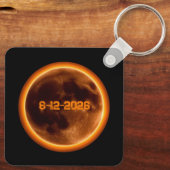 Total Solar Eclipse August 12 2026 キーホルダー (裏面)