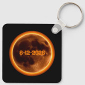 Total Solar Eclipse August 12 2026 キーホルダー (裏面)