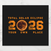 Total Solar Eclipse August 12, 2026 ビールラベル (シングルラベル)