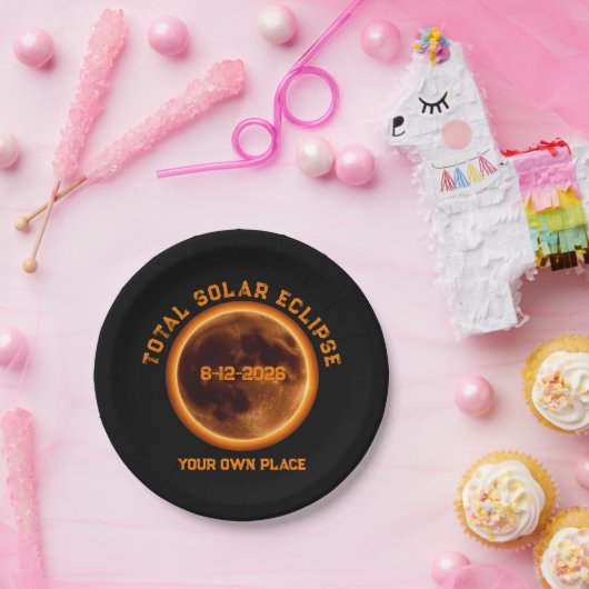 Total Solar Eclipse August 12 2026 ペーパープレート (パーティー)