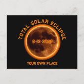 Total Solar Eclipse August 12 2026 ポストカード (正面)