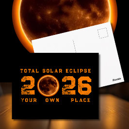 Total Solar Eclipse August 12 2026 ポストカード